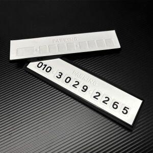 카슬라 베리 순정 가죽 주차번호판 블랙