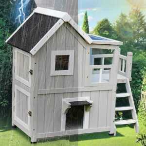 야외 원목 고양이집 실외 펫하우스 마당 대형 목조 숨숨집