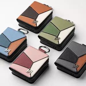 아트박스/원스 GS라피네 콤비 소가죽 Z플립월렛형 다이어리 케이스