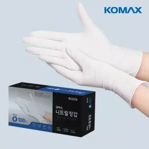 코멕스 니트릴장갑(중)화이트100매