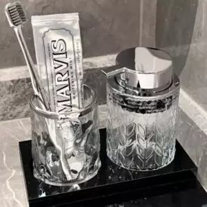 유리 투명 주방 세제 핸드워시 욕실 디스펜서 샴푸 일반용기 리필용 세제리필통