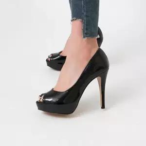 인기상품 에나멜 속가보시 오픈토 얇은굽 여성 펌프스힐 킬힐 [WE14621_250920]