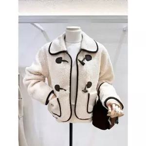 [LAP]뽀글이 숏더플코트(퀼팅안감) (AR4MZA62)[35537473]