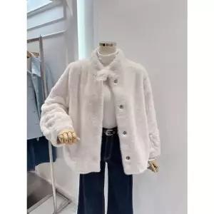 [NS홈쇼핑][ab.f.z] 하이넥 페이크 퍼 자켓(ATZ4HF01K)[35547861]