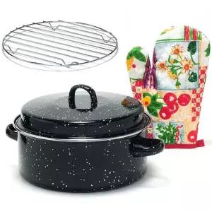 [키친아트] 직화구이냄비 24cm+주방장갑[35560515]