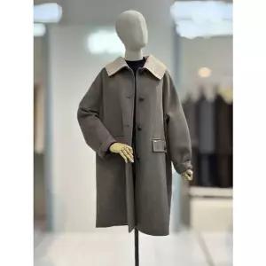 [NS홈쇼핑]이프네 모카 니트 카라 롱 코트 (IQ1WHC02)[35612661]