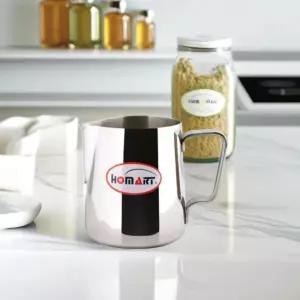 홈아트 스팀피쳐 1000ml 밀크저그 스텐 우유 피처 커피 카페 스테인레스 우유거품기