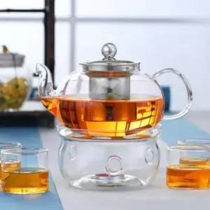 고품질 티메이커 티포트 유리 주전자 찻잎 400nl 400nl (WFIOV2A)