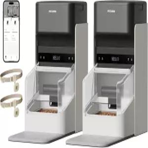 고양이 2마리를 위한 펫리브로 자동 사료 공급기 전용 식사용 RFID 칼라 태그 음식 훔치는 것을 막는