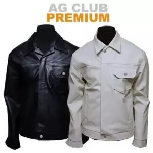 [라일리의류] Rly 지퍼 R2 재킷 남자가죽자켓 인조가죽 트러커자