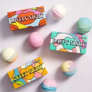 [아임밤] 스파클링버블 2구 세트 패키지 배쓰밤 거품 입욕제