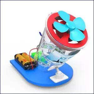 브레드보드 선풍기만들기 얼음 기화 냉풍기 과학교구 쿨링팬 기화관찰 전기회로 생활가전키트