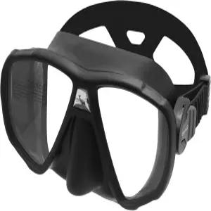 SAEKODIVE 나미 듀얼 프레임리스 다이빙 마스크 - 창문 2개 자외선 차단제 사용 가능 스쿠버 프리다이빙