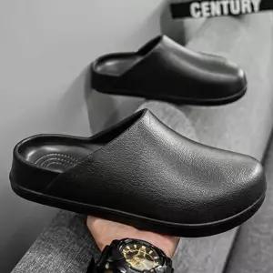 푹신한 말랑 쿠션 클로그 뮬 방수 미끄럼방지 사무실 (WFJ7G22)