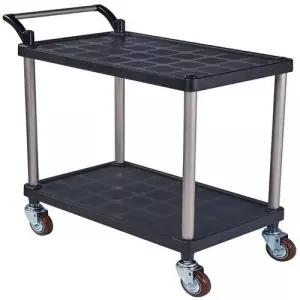 서빙카 플라스틱 2단 중 회색(소폭)바퀴 W4C431B