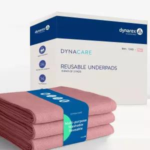 다이나렉스 요실금 침대 패드 - 재사용 및 세척 가능한 성인 노인용 방수 소변 1 케이스 3 8박스 22인치 x