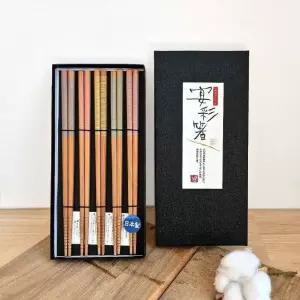 5P 파스텔 프리미엄 일본 젓가락 블랙 세트 (WFK9165)