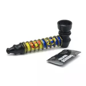 미니 금속 담뱃잎 파이프 85mm 휴대용 곰방대 담배대