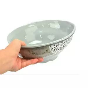 bns 업소용 멜라민 플라워 우동그릇 라면/오뎅/국물/잔치국수/대접