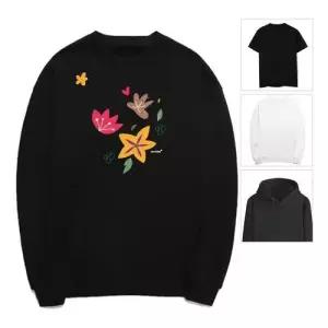 키밍 맨투맨 후드티 꽃 봄 꽃잎 나들이 가족 WAE5505