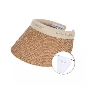 [헬렌카민스키] 25SS 여성 비앙카 12 바이저햇 누가네츄럴로고 더스트백 포함 HAT51794 NOUGATNATL