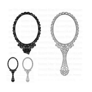 공주경 대 화장거울 원형손거울