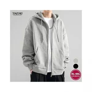 텐제로 남성 가을 캐주얼 후드 집업 자켓 가디건 바람막이 점퍼