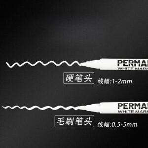 유성 흰색 마커 펜 낙서 방수 영구 젤 타이어 페인팅 노트북 트레드 환경 1 개