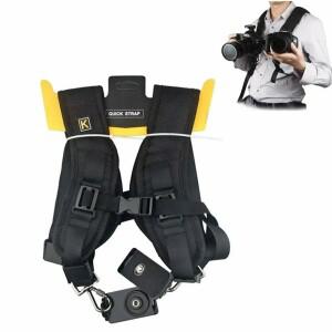 [호환품]캐논 호환 니콘용 조절식 더블 듀얼 숄더 스트랩 퀵 슬링 카메라 벨트 액세서리