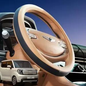 더뉴 기아 레이 핸들커버 투톤 순정형 색상 소프트 핸들카바 자동차핸들커버 차량용핸들커버