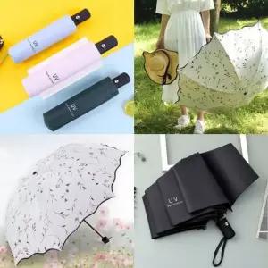 UV 차단 3단 암막 미니 자동 우산 자외선 양우산 양산