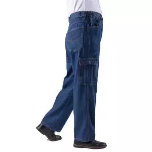 작업복 두꺼운 남성 일복 청바지 용접 5포켓 데님 팬츠 1개 L 170 허리 2.5-2.6