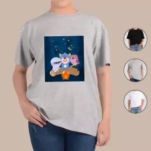 아토가토 도깨비 부엉이 미라 할로윈 티셔츠 WB0E6AD