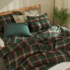 피노키오 체크 마이크로워셔 이불베개세트 SS그린 (KYR-WBAB510)