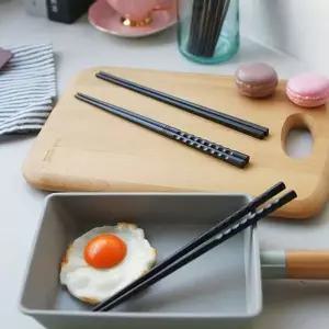 업소용 VE89SI93 블랙 스타일 PPS 젓가락 5P 고품질 요리 우동