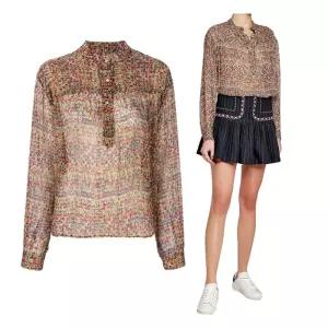 이자벨마랑 ETOILE EMANA 실크 블라우스 멀티 HT1110 18P029E