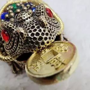 재물운 금전운 엽전 청동 삼족두꺼비 장식 풍수 돈들어오는 개업선물 집들이