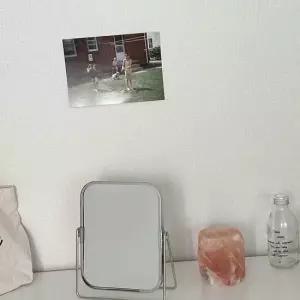 탁상 확대경 거울 사각 스틸 양면 메이크업 화장 화장 메이크업 확대경 엔틱 스틸 거울