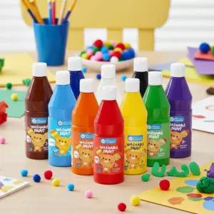 리틀호안미로 워셔블페인트 500ml 미술 물감 핑거페인트 수채화 색칠 대용량 유아미술