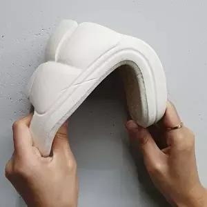 [엄지척]쿠션 구름슬리퍼 슬리퍼 여성용 뚱카롱 아이보리