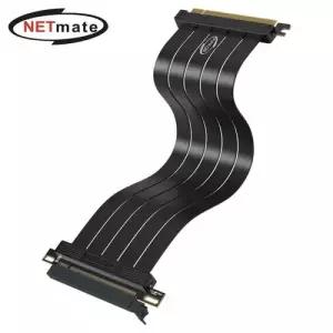 Netmate PCI-e 4.0x16 라이저 케이블 30cm(블랙/일자 WE835E9