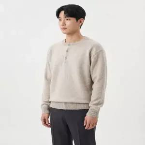 SPAO 소프트얀 헨리넥 스웨터_SPKWG11M01