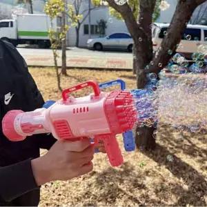 야외 캠핑 자동 비눗방울총 버블건 색상랜덤비눗방울 버블건 자동비누방울