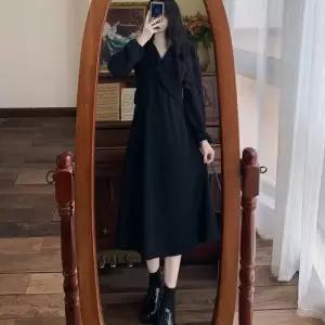 미니원피스 꼬임 A라인 디자인 체형커버 여성원 (WFKEO7Z)