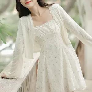 망사스타일 얇고 가볍고 부드러운 여성용 크롭 가디건반팔숏 니트티 카디건 미니 뜨개 예쁜 볼레로 니트로