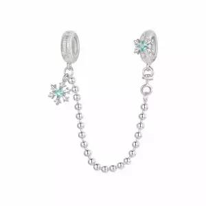 판도라팔찌 호환 참 스노우플레이크 세이프티 링 체인