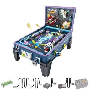 JTBBOY 핀볼 머신 빌딩 블록 세트 - 작은 부품이 포함된 창의적인 DIY 건설 장난감, 크리스마스, 생일, 발렌타인 데이를 위한 이상적인 홈 데코 선물