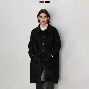 [국내생산] 롱 오버핏 남자 겨울코트