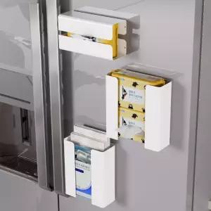 부착형 물티슈 보관함 마그네틱 흰색 소품정리 케이스 디스펜서