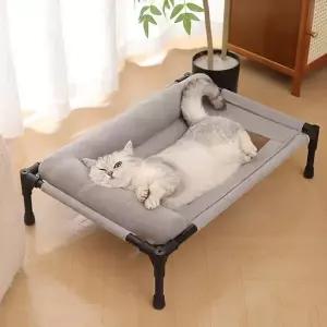 고양이 쉼터 메쉬 해먹 사각방석 U157448 대형방석